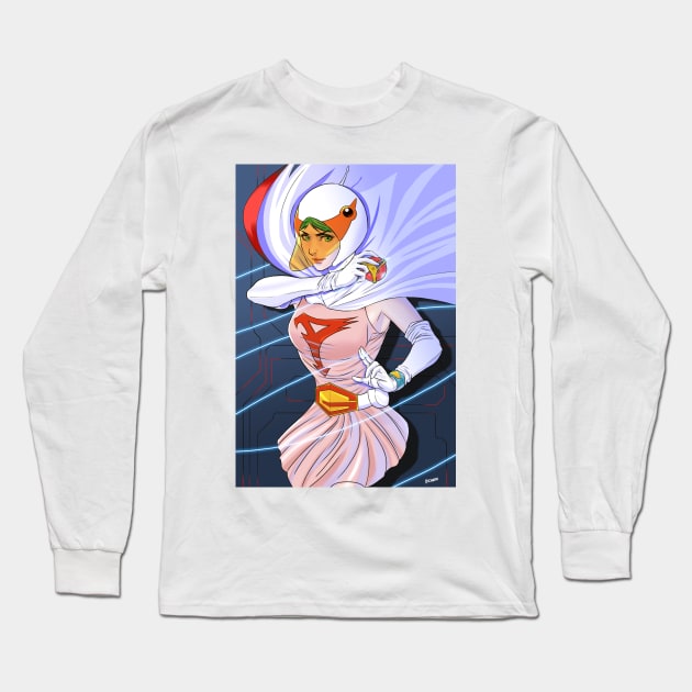 gatchaman jun the swan Long Sleeve T-Shirt by Chardreyes77